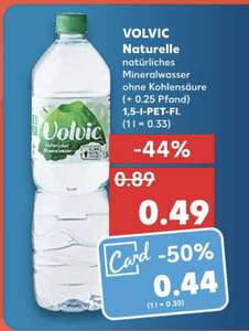 [Kaufland Card] VOLVIC Naturelle für 0,49€/ Flasche | mit KauflandCard nur 0,44€/Flasche