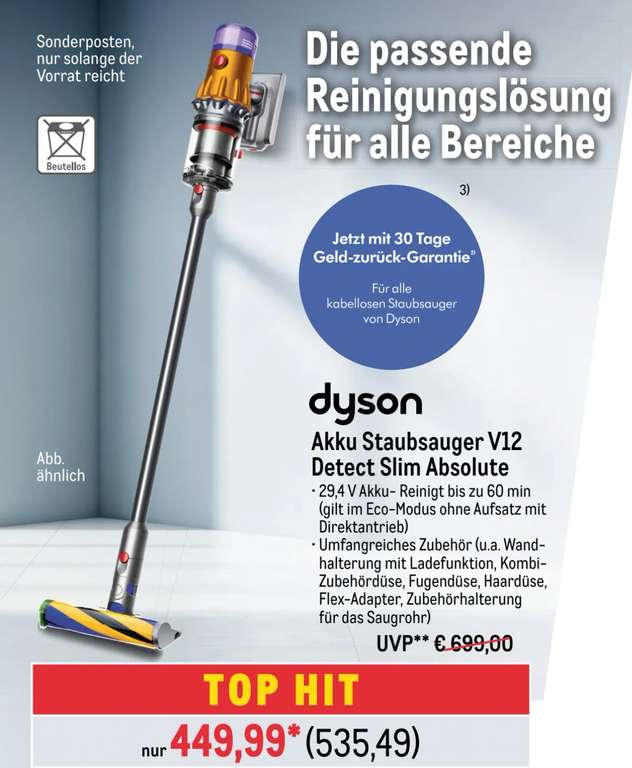 Dyson V12 Detect Slim Absolute (METRO NRW)