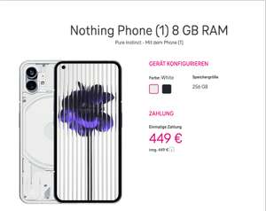 Nothing Phone (1) - 8+256GB für 449€ Bestpreis