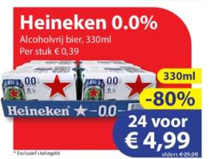 (Medikamente Die Grenze) Offline Filialangebot Grenzregion Niederlande Heineken 0% alkoholfreies Bier 24 Dosen für 8,59€ inkl. NL Pfand