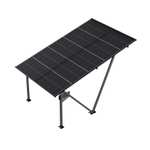 (Vorverkauf) Juskys Solar Carport Gestell SunLuxe 4100 Watt - Solargestell mit 10 Solarpanelen je 410 W