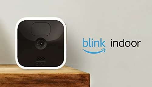 Blink Indoor – HD-kamera zwei Jahren Batterielaufzeit, Bewegungserfassung und Zwei-Wege-Audio, Alexa | System mit drei Kameras