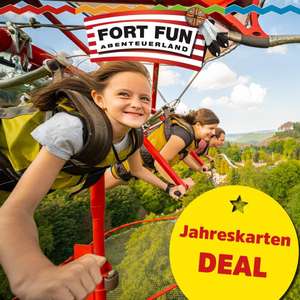 Fort Fun Jahreskarten Basic 70€, Action 89€, Familie 300€