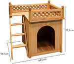 (CB) Katzenhaus Holz FSC-zertifiziert 53,5x54,5x64,5cm (ohne CB 57,95€)