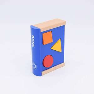 BRIO Holzspielzeug für Babys und Kleinkinder, 3 verschiedene Holzbücher (Sortier-, Puzzle-, Rechenbuch) für je 1,99€+ einmalig 5,12€ Versand