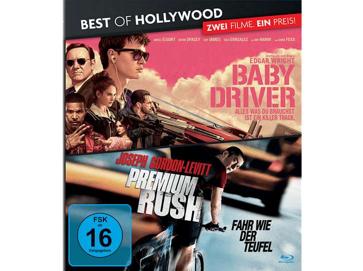 Baby Driver + Premium Rush (2x Blu-ray) für 3,99€ inkl. Versand (Media Markt & Saturn)