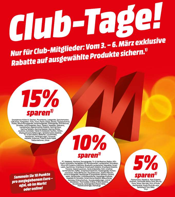 [MM Club-Tage] 5-15% Rabatt auf diverse Warengruppen | WD SN850 1TB für 125,15€ | WD Elements für 14TB 206,75€| MX500 1TB für 76,49€ | uvm.