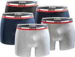 Levi's 5er Pack Men Logo Boxer Brief ORG | Boxershorts, Unterhosen, VSK-frei (S-XXL)