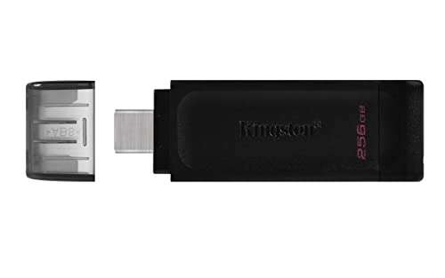 [Amazon Prime] 128GB USB-Stick mit USB-C Kingston DataTraveler 70 - DT70/128GB, USB 3.2 Gen 1, Schwarz