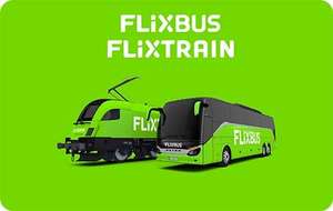15% Extra-Rabatt auf FlixBus & FlixTrain Gutscheinkarten (Amazon)