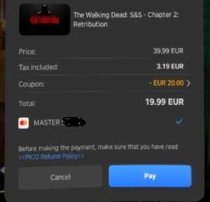 PICO Store: 50% Valentinstag - z.B. Walking Dead: S&S Chapter 2 für 19,99€ statt 39,99€