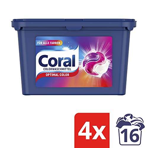 [Prime Spar-Abo] Coral Optimal Color Allin1 Waschmittel Caps 64 WL im 5er Sparabo nur 6,44€