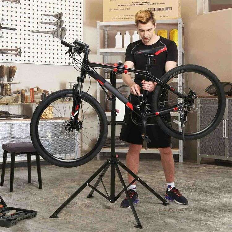 Songmics Fahrradmontageständer für 35,99€ inkl. Versand | Montageständer mit magnetischer Werkzeugschale | bis zu 30 kg Last