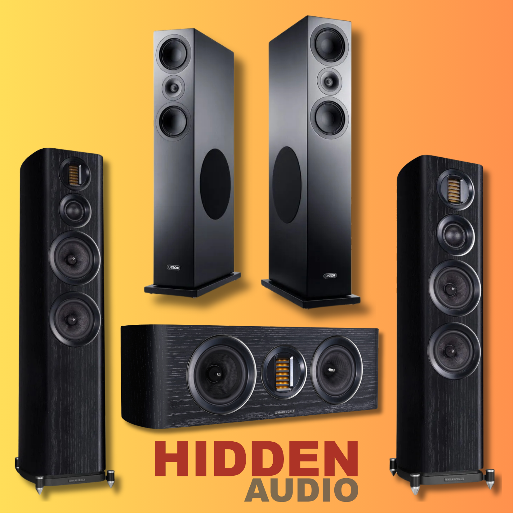 Hidden Audio Lagerräumung | Canton Karat GS Edition Standlautsprecher (Paar) = 1.800€ | Wharfedale EVO 4.cs Centerlautsprecher = 299€ & mehr