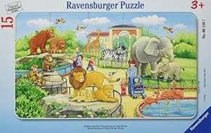 Ravensburger Kinderpuzzle - 06116 Ausflug in den Zoo - Rahmenpuzzle für Kinder ab 3 Jahren, mit 15 Teilen - für 3,09€ (Amazon Prime)