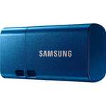 Samsung USB-Stick, USB-C, 128 GB, 400 MB/s Lesen, 60 MB/s Schreiben, USB 3.1 Flash Drive Notebooks, Blue, MUF-128DA/APC, gratis für PRIME