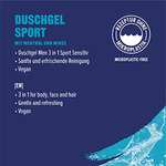 Duschgel Men 3-In-1 Sport Sensitiv oder Sensitv, 2x 500ml ohne Mikroplastik - Prime/personalisiert