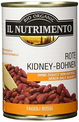 [PRIME/Sparabo] 12er Pack Bio Kidney Bohnen von IL NUTRIMENTO - ohne Salz (12 x 400 g)