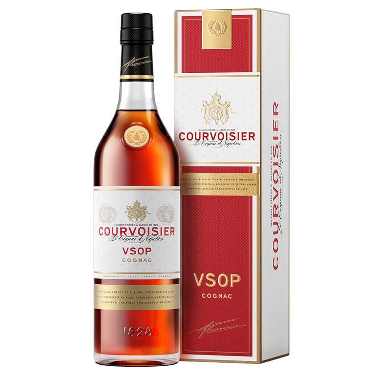 Courvoisier VSOP | Cognac aus Frankreich | mit Geschenkverpackung | einzigartig blumig-fruchtiger Geschmack | 40% Vol | 700ml Einzelflasche