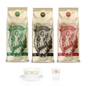 30% Muttertagsangebot auf Mariasole Kaffee-Dreierpaket (inkl. 2 Gläsern)
