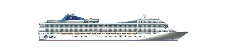 Transferkreuzfahrt mit MSC Fantasia ab 399,- EUR pro Person (inkl. 50,- Bordguthaben) Lissabon nach Kiel