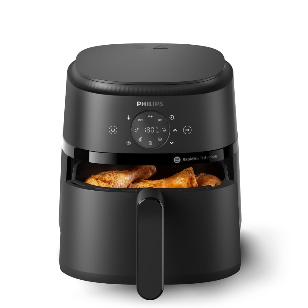 Amazon Prime Philips Airfryer 2000 Serie , Schwarz, 4,2L