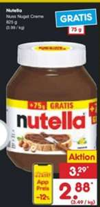 Netto MD (Lokal) | Nutella 825 g für 2,88€ (3,49/kg) mit Netto-App (2,30€ mit Coupons möglich)