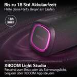 [Amazon] LG XBOOM Go DXG5, tragbarer Bluetooth-Lautsprecher (20 Watt, Google Assistant, Siri, Beleuchtung), Grau [Modelljahr 2022]