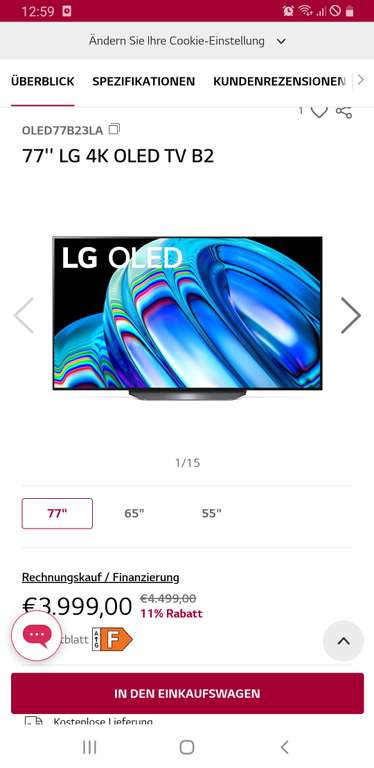 Unidays Sammeldeal neue LG Tvs/Fernseher mit Rabattcode OLED77B23LA, 65QNED829QB, 75QNED829QB