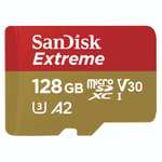 SanDisk Extreme microSDXC 128GB Speicherkarte für 11,99€ (statt 22€)