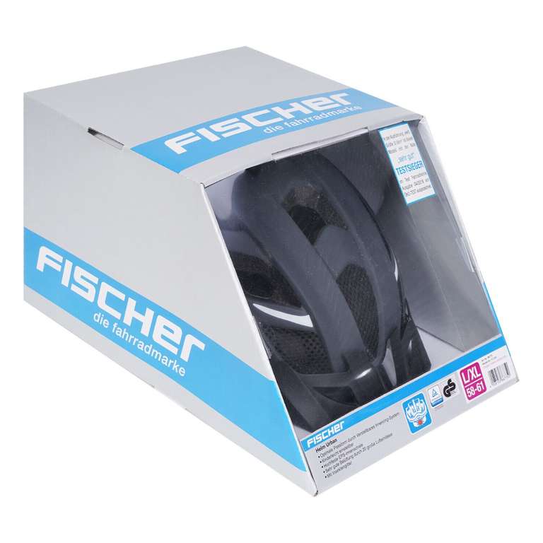 Fischer Fahrradhelm Urban L / XL einstellbar Radhelm Fahrrad Helm MTB Sport-Helm