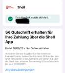 AMEX Offers Shell App 50€ Tanken 5€ Gutschrift erhalten (Personaliesiert)
