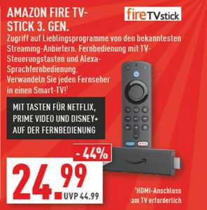 [Marktkauf] Amazon Fire TV-Stick 3. Generation mit TV-Steuerungstasten