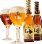 Leffe Blonde oder Brune Flaschenbier, MEHRWEG im Kasten, Blondes Abteibier Bier aus Belgien 6,6% Vol. (24 x 0.33 l) (Prime Spar-Abo)
