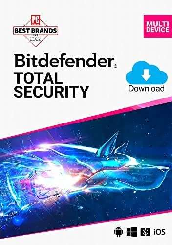 Bitdefender Total Security Multi Device 2022 | 5 Gerät | 3 Jahre | PC/Mac | Aktivierungscode per Email