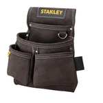 Stanley STST1-80116 Werkzeug- und Hammertasche aus Leder, doppelt mit Nieten verstärkt (Prime)