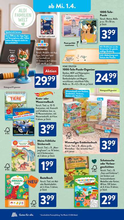 Edurino Starterset  Figur + Stift fr 29,99 bei ALDI SD - jetzt  zugreifen | mydealz