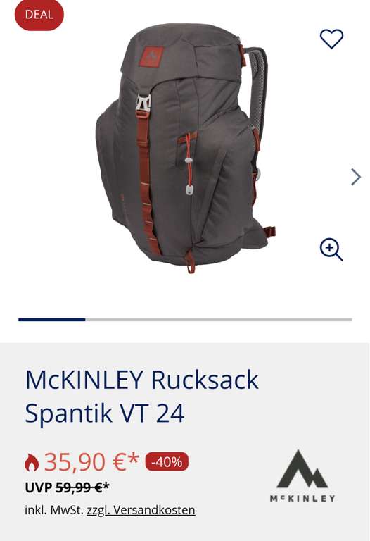 McKINLEY Rucksack Spantik VT 24 (Nur über die Intersport App)