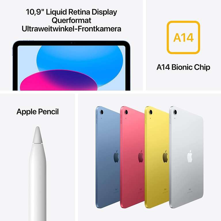 2022 Apple 10,9" iPad 10. Generation - 64 GB - Wi-Fi