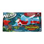 Nerf DinoSquad Tricera-Blast Dart-Blaster, aufklappbarer 3-Dart Lauf, 12 Nerf Darts, Dart-Aufbewahrung für 11,90€ (Prime)