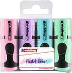 edding 7: Mini Textmarker Set - Pastell oder Neon - 4 highlighter pens - Keilspitze 1-3 mm - Textmarker klein für 1,99€ (Prime/Thalia Kc)