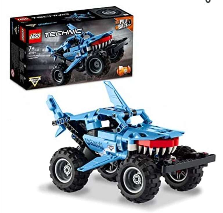 [Amazon Prime] LEGO 42134 Technic Monster Jam Megalodon, Spielzeugauto, Hai-Monster 2in1 Truck
