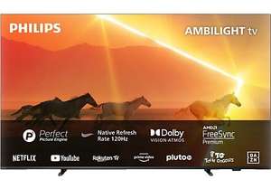[myMediaMarkt] - PHILIPS 55PML9008/12 4K UHD MiniLED TV (Flat, 55 Zoll / 139 cm, UHD 4K, SMART TV, Ambilight, Philips Smart TV)