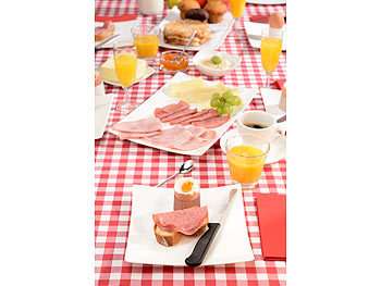 Frühstücksmesser mit Wellenschliff aus rostfreiem Chromstahl, 6er-Set