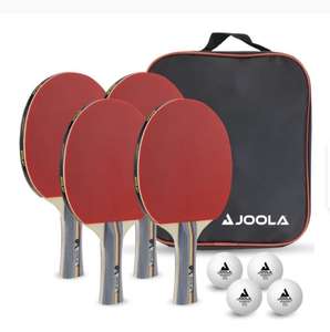 JOOLA Tischtennisset "Team School" 4 Schläger, 4 Bälle und 1 Tasche