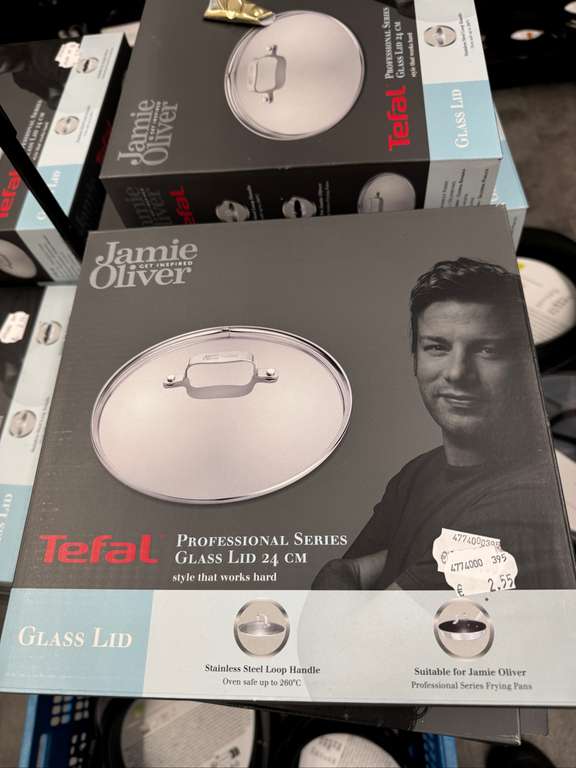 Tefal Jamie Oliver Glas Topfdeckel 24 cm für nur 2,55€ bei TEDI