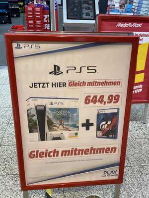 SONY PlayStation5 + Horizon Forbidden West + Gran Turismo (LOKAL Mediamarkt Hohenschönhausen Linden-Center)