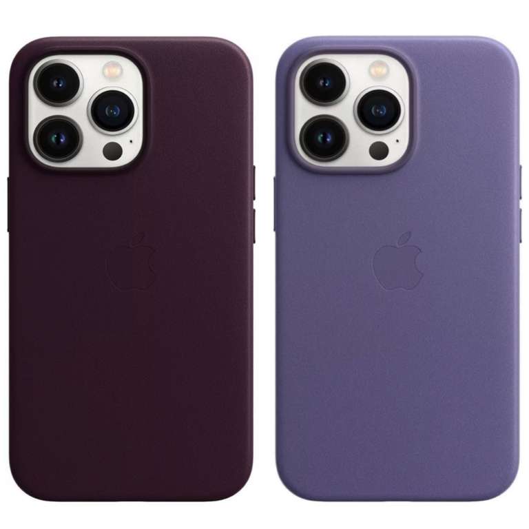 20% auf alles bei handyhuellen.de | z.B. Apple Leder Case mit MagSafe für das iPhone 13 Pro in Dark Cherry - 23,99€ / in Wisteria - 26,39€