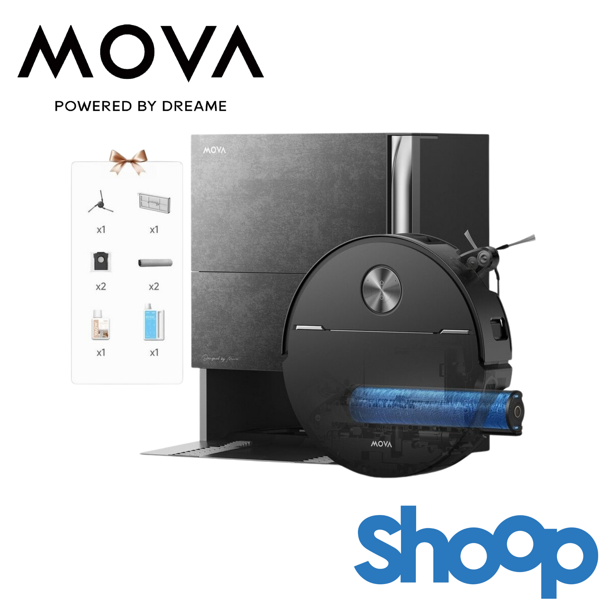 eff. ca. 876,15 € | MOVA Z70 Ultra Roller Complete mit 6% Cb und 25 € Shoop-Gutschein | Saug-/Wischroboter mit AIO-Station, 36k Pa