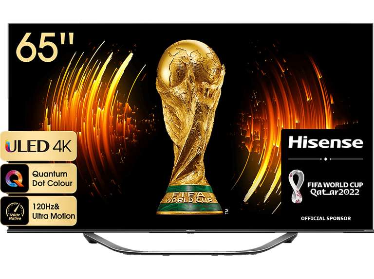 HISENSE 65U77HQ LED TV (Flat, 65 Zoll / 164 cm, UHD 4K, SMART TV, VIDAA U6) 100/120Hz